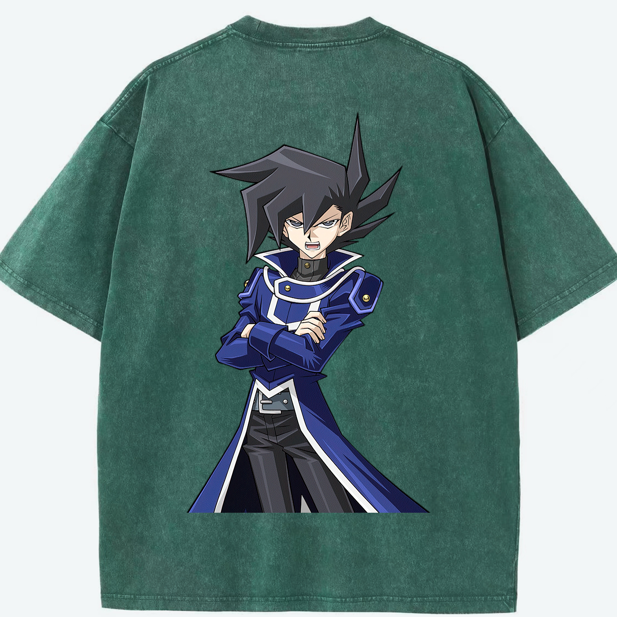 （画像用） 遊☆戯☆王 Yu-Gi-Oh! 綿100% ヴィンテージ風 半袖Tシャツ（背面プリント）